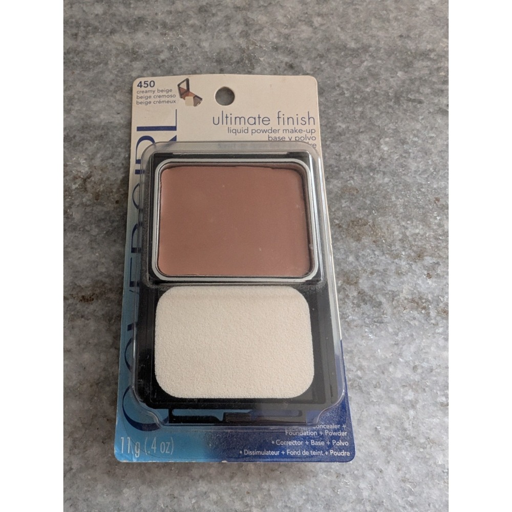 ORIGINAL COVERGIRL ULTIMATE FINISH LIQUID POWDER MAKE-UP 450 Creamy‎ Beige